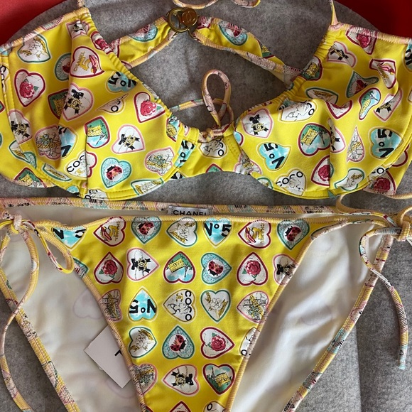 Vintage Chanel 2006 Valentine Coco Heart Bikini - Picture 4 of 6